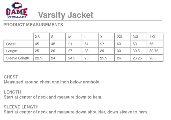 Sizing Chart