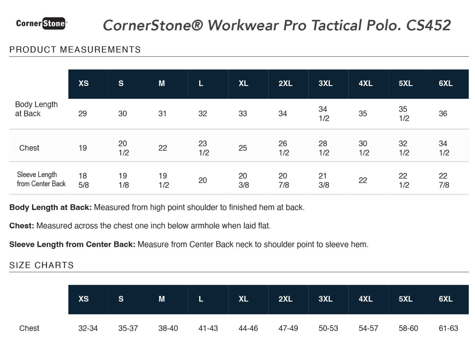 Sizing Chart