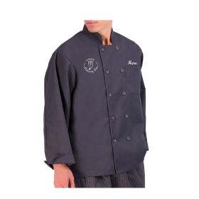 CULINARY - Unisex Charcoal Legacy Long Sleeve Coat - EMB R/C
