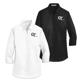 Ladies' 3/4-Sleeve SuperPro Twill Shirt