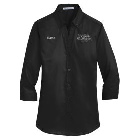 MDET - Ladies' 3/4-Sleeve Twill Shirt