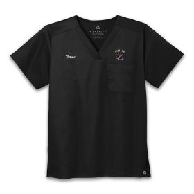 HAIRDRESSING - Adult V-Neck Scrub Top 