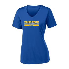 GYM - Ladies' Wicking Short Sleeve V-Neck - DT/FF