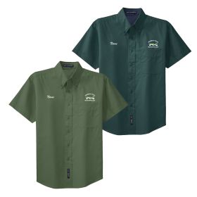 BIOTECHNOLOGY - Men's Short Sleeve Work Shirt. 