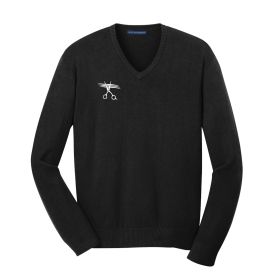 HBC - Men's V-Neck Sweater. - EMB/RC