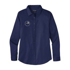 Ladies' Long Sleeve Twill Shirt - EMB/RC
