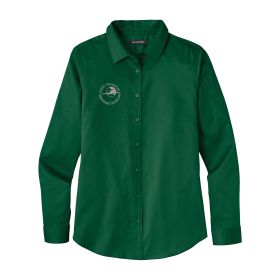 Ladies' Long Sleeve Twill Shirt - EMB/RC