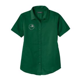 Ladies' Short Sleeve Twill Shirt - EMB/RC
