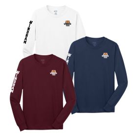 SPIRIT - Adult Long Sleeve Cotton T-Shirt - EMB/LC DF/RS