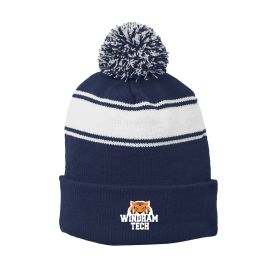 SPIRIT - Stripe Pom Pom Beanie