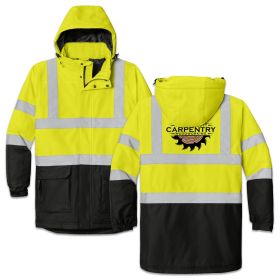 CARPENTRY ANSI 107 Class 3 Safety Heavyweight Parka - DF/FB