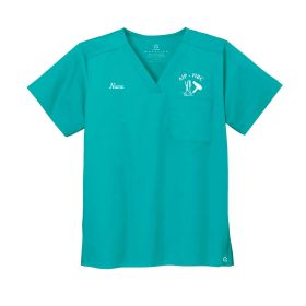 HBC Logo - Men's V-Neck Scrub Top  - SENIORS ONLY