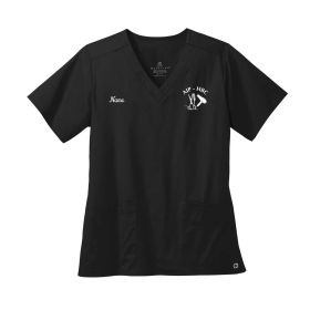 HBC Logo - Ladies' WorkFlex V-Neck Scrub Top