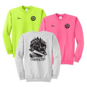 Carpentry - Adult Crewneck Sweatshirt - DF/LC/FB