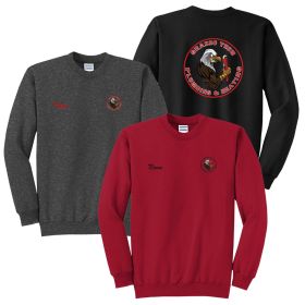 PLUMBING & HEATING - Adult Crewneck Sweatshirt - EMB/LC/DF/FB