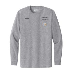 CARPENTRY TEXT - Carhartt &reg; Pocket Long Sleeve T-Shirt - DF/LC