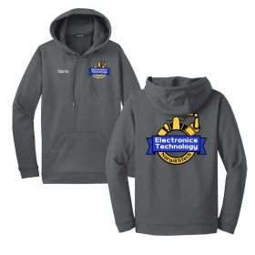 ELECTRONICS - Sports Wicking Hooded Pullover Sweatshirt - EMB/LC/DF/FB