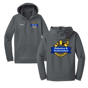 ROBOTICS - Sports Wicking Hooded Pullover Sweatshirt - EMB/LC/DF/FB