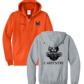 CARPENTRY - Full-Zip Hooded Sweatshirt - EMB/LC/RC/DF/FB