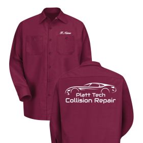 COLLISION - Adult Long Sleeve Work Shirt - DF/FB
