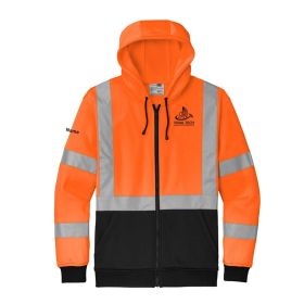 CONSTRUCTION - A107 Class 3 Heavy-Duty Fleece Full-Zip Hoodie - DF/LC/RS