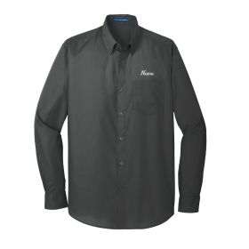 CULINARY - Long Sleeve Carefree Poplin Shirt