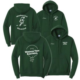 ELECTRICAL - Adult Pullover Hooded Sweatshirt - EMB/LC/DF/FB