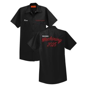 PRE. MACHINING - Short Sleeve Work Shirt - EMB/FB