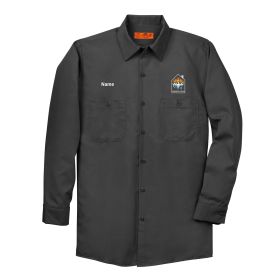HVAC - Long Sleeve Industrial Work Shirt. 