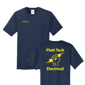 ELECTRICAL - Adult Short Sleeve Pocket T-Shirt - GP/FB