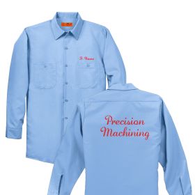 PM - Adult Long Sleeve Work Shirt - DF/FB
