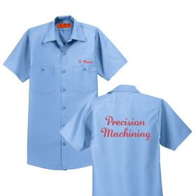 PM - Adult Short Sleeve Work Shirt - DF/FB