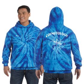 COSMETOLOGY - Tie-Dyed Pullover Hooded Sweatshirt - DF/FB