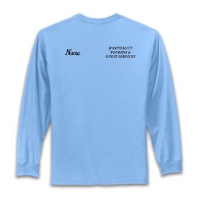 HOSPITALITY - Adult Light Blue Long Sleeve T Shirt
