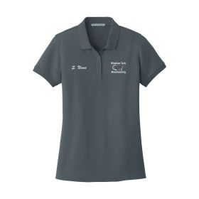 MANUFACTURING -  Ladies' Short Sleeve Polo. 