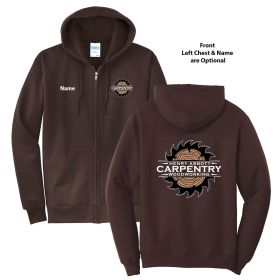 CARPENTRY - Full Zip Hooded Sweatshirt - HP/FB