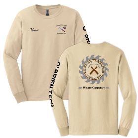 CARPENTRY - Adult Long Sleeve T-Shirt - EMB/LC-DF/LS/FB