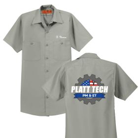 PM - Adult Short Sleeve Work Shirt - DF/FB