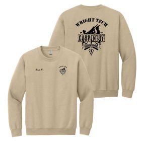 CARPENTRY -  Adult Crewneck Sweatshirt - DF/LC/FB