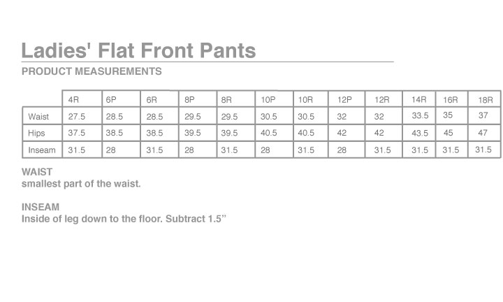 Sizing Chart