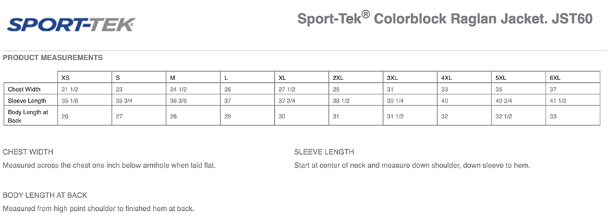 Sizing Chart