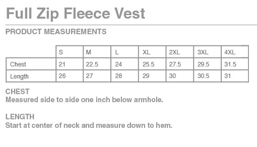Sizing Chart