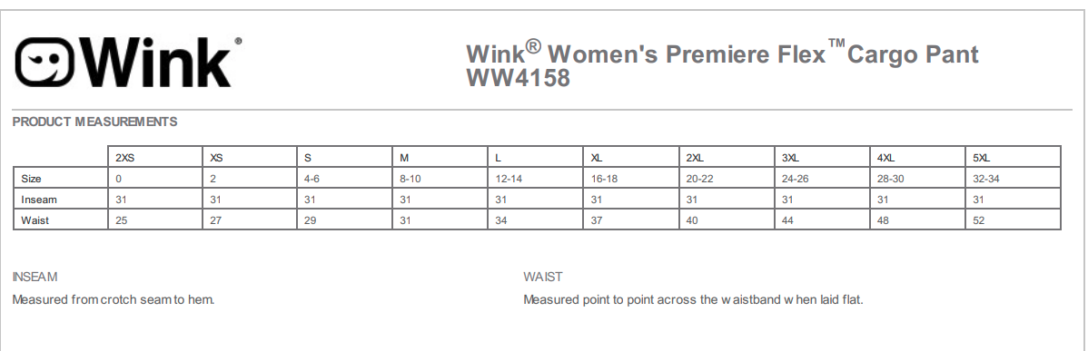 Sizing Chart
