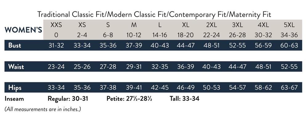 Sizing Chart