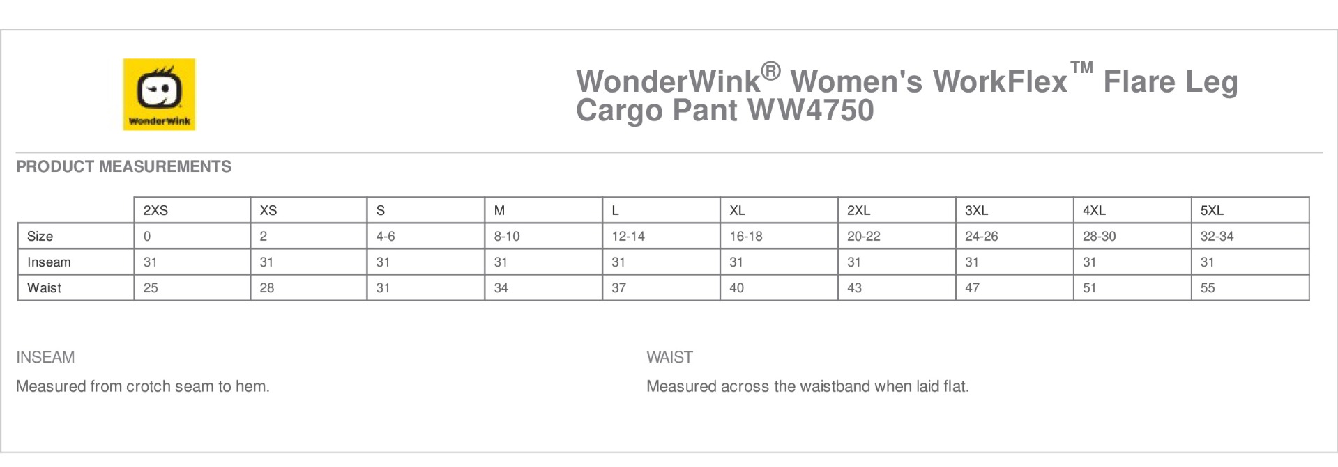 Sizing Chart